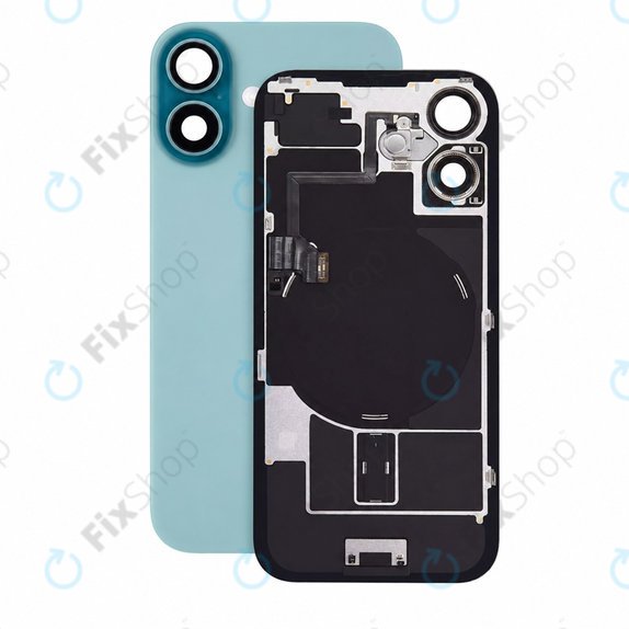 Γυαλί πίσω περιβλήματος για iPhone 16, Teal, Pulled A