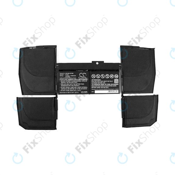 Μπαταρία για MacBook 12", Αρχές 2015 – Μέσα 2017, A1534, A1527, A1705, 5200mAh, HQ