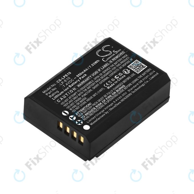Μπαταρία για Canon EOS 1100D, EOS 1300D, 950mAh, Li-Ion, 7.4V, LP-E10, HQ