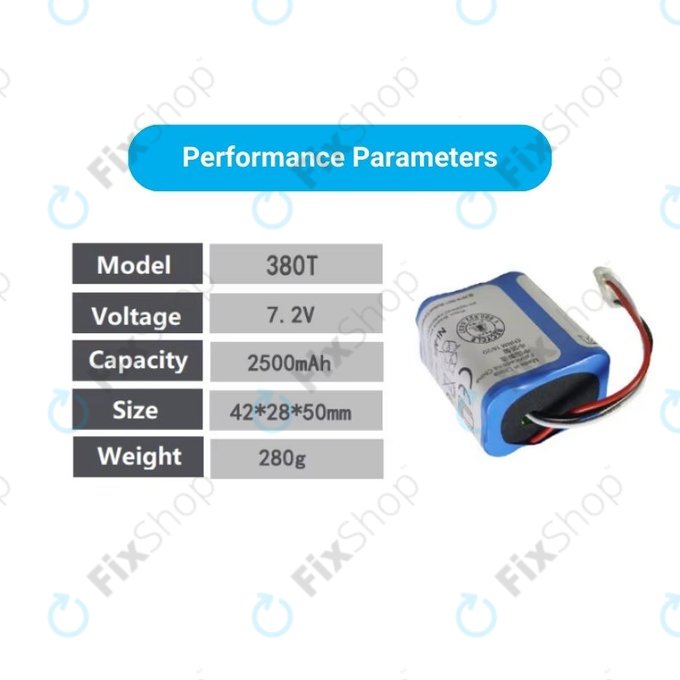 Μπαταρία για iRobot Braava 2000, 300, 380, 380T, 381, 390, Mint 5200, Mint Plus 5200, Proscenic JOJO Professional, GPRHC202N026, 4409709, W206001001399, 7.2V, 2500mAh