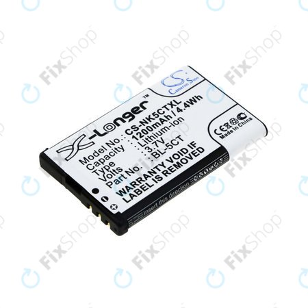 Μπαταρία για Nokia 5220, 5630, 6303, 6700, C5, 1200mAh, Li-Ion, 3.7V, BL-5CT, HQ