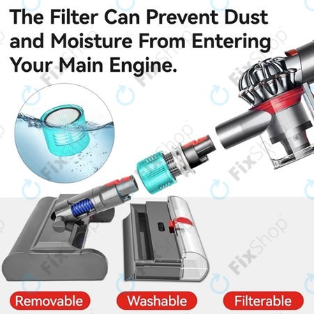 Κεφαλή Δαπέδου Submarine με Πλενόμενο Φίλτρο για Dyson V-series