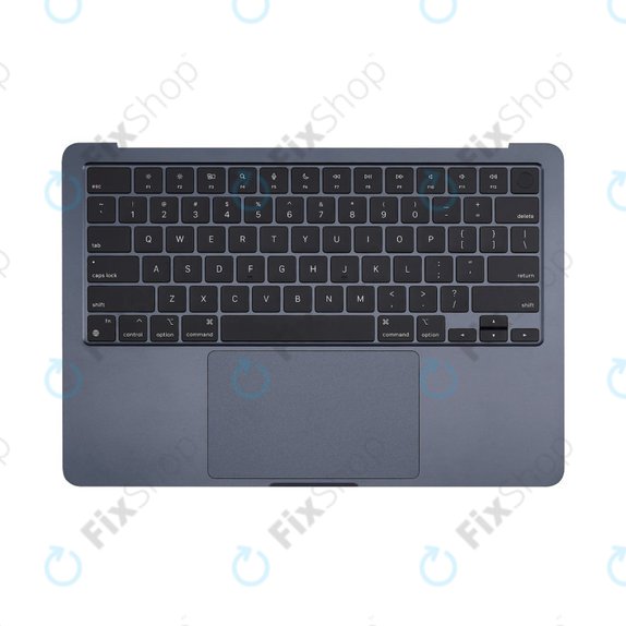 Άνω πλαίσιο πληκτρολογίου για MacBook Air 13", A3113 (2024), με πληκτρολόγιο US και μπαταρία, Midnight, 661-40230, Genuine Apple