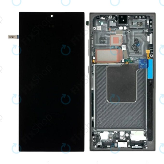 Συγκρότημα οθόνης για Samsung S24 Ultra, S928B, Titanium Black
