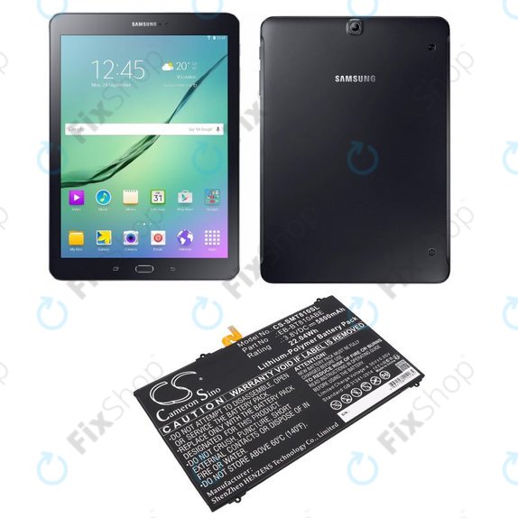 Μπαταρία για Samsung Galaxy Tab S2, 5800mAh, Li-Pol, 3.8V, EB-BT810ABE, HQ