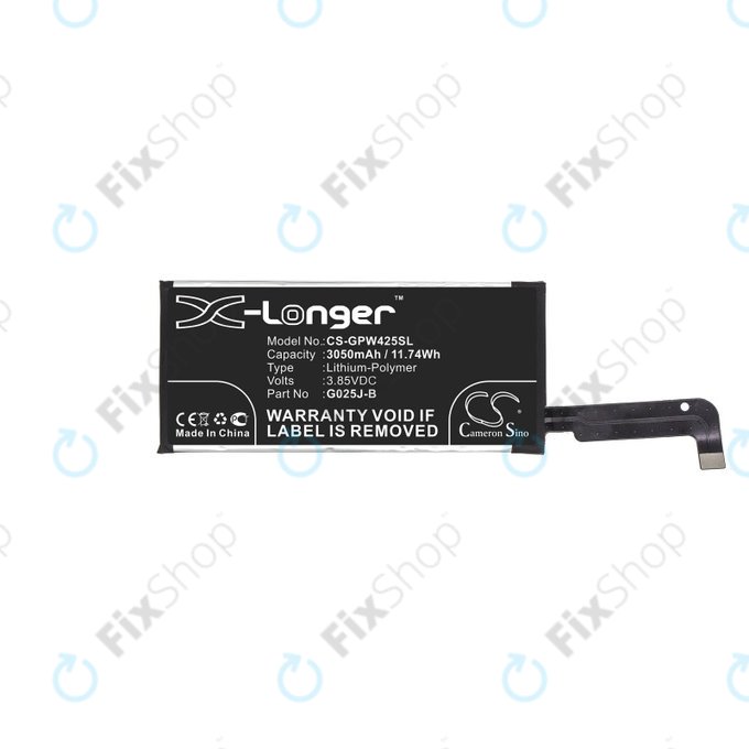 Μπαταρία για Google Pixel 4a 4G, 3050mAh, Li-Pol, 3.85 V, G025J-B, HQ