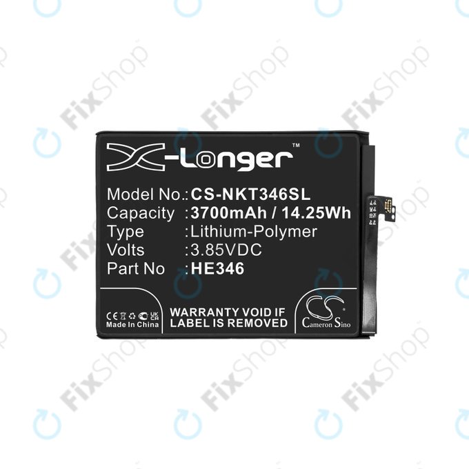 Μπαταρία για Nokia 7 Plus, 3700mAh, Li-Pol, 3.85 V, HE346, HQ