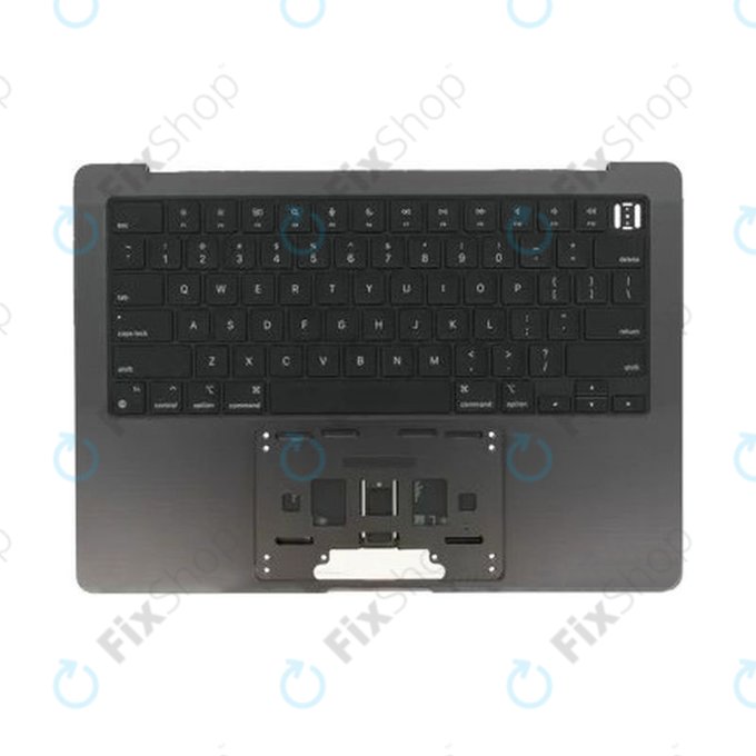 Άνω πλαίσιο πληκτρολογίου για MacBook Pro 14", A3185 (2024), με πληκτρολόγιο US και μπαταρία, Space Black, 661-50210, Genuine Apple