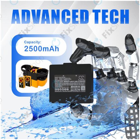 Μπαταρία για Hetronic, 2500mAh, Ni-MH, 3.6V, RHE3620KG, HQ