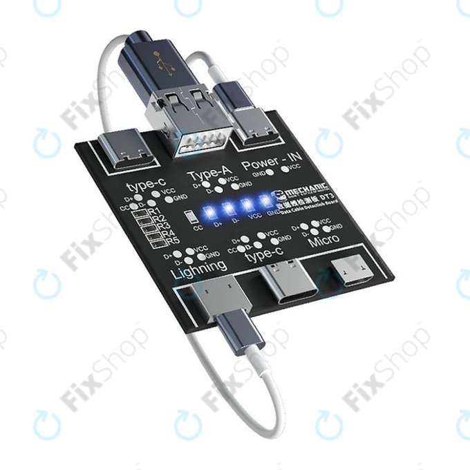 Ελεγκτής Καλωδίου Δεδομένων Mechanic DT3 | Lightning | USB-C | microUSB