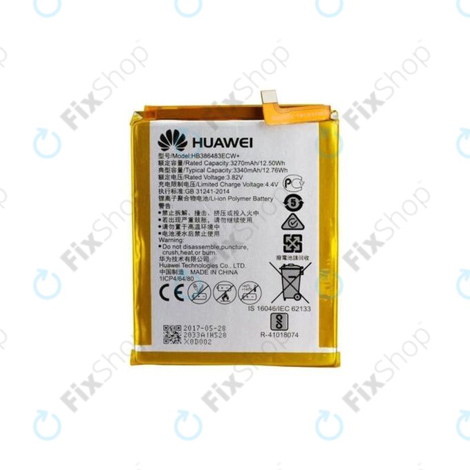 Μπαταρία για Huawei Honor 6X (BLN-L21), HB386483ECW, 24022033, 3340mAh, Service Pack