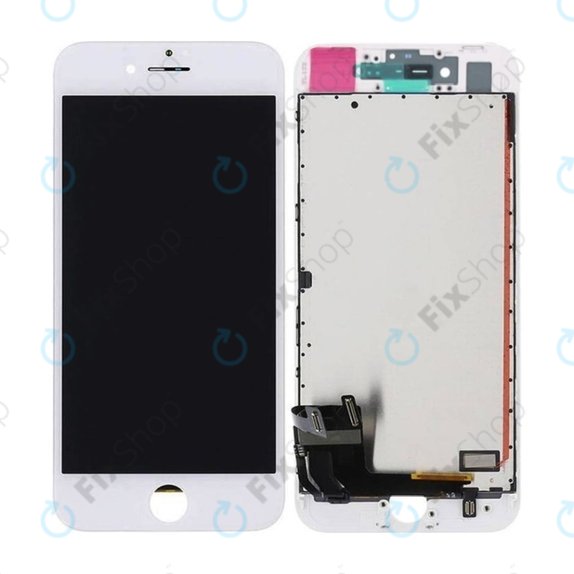 Οθόνη In-Cell για iPhone 8, SE (2020), SE (2022), White, Αφής με πλαίσιο, FixPremium
