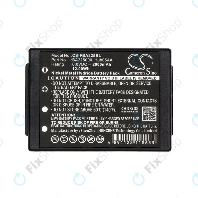 Μπαταρία για HBC Linus 6, Spectrum 1, 2, A, B, 2000mAh, Ni-MH, 6V, BA225000, HQ