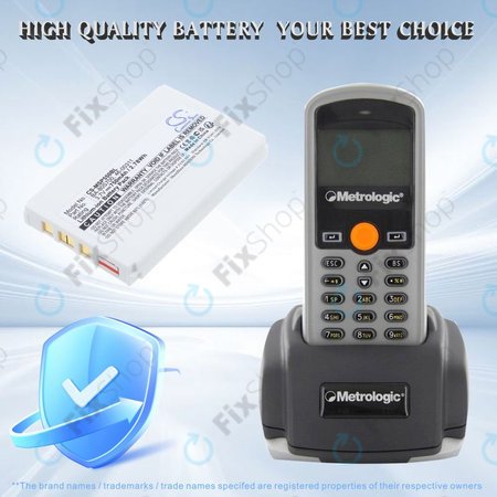 Μπαταρία για Cipherlab 8300-L, Metrologic MK5502, 750mAh, Li-Ion, 3.7V, BA-80S700, HQ