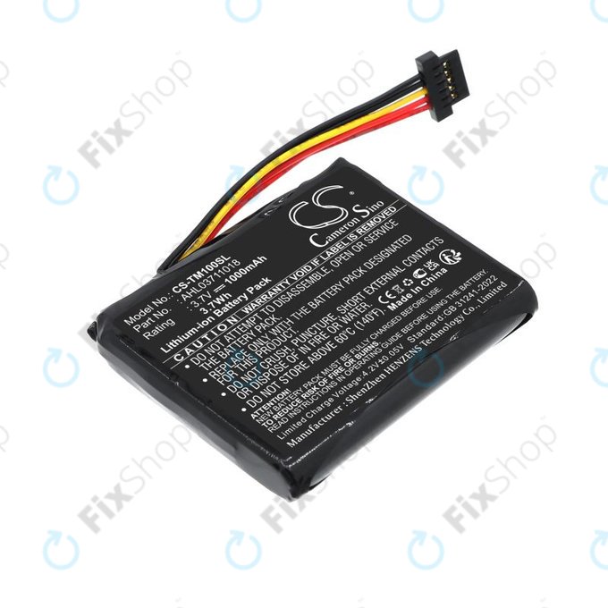 Μπαταρία για TomTom GO 1000 Live, 1005, 2050, 1000mAh, Li-Ion, 3.7V, AHL03711018, HQ