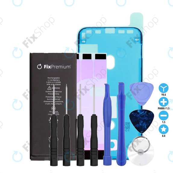 Μπαταρία για iPhone 11, 3110mAh, Κόλλα (Adhesive), Εργαλεία, FixPremium