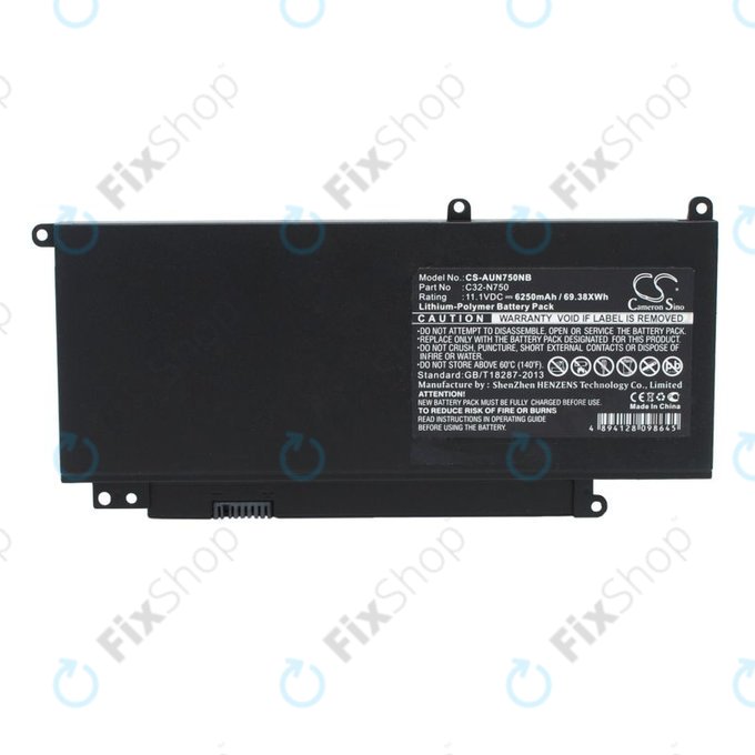 Μπαταρία για Asus N750, R750, 6250mAh, Li-Pol, 11.1V, C32-N750, HQ