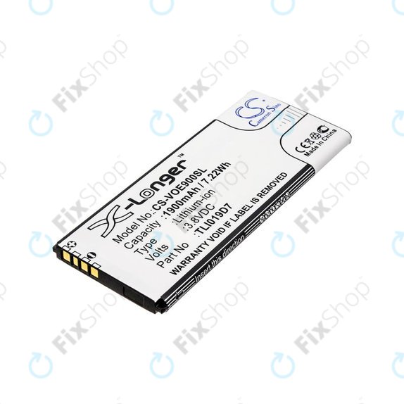 Μπαταρία για Alcatel 1 Dual Sim, TCL 5033, Vodafone VFD, Telstra, 1900mAh, Li-Ion, 3.8V, TLI019D7, HQ