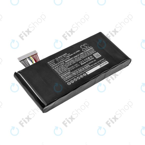 Μπαταρία για MSI GT72, MSI WT72, 7500mAh, Li-Ion, 11.1V, BTY-L77, HQ