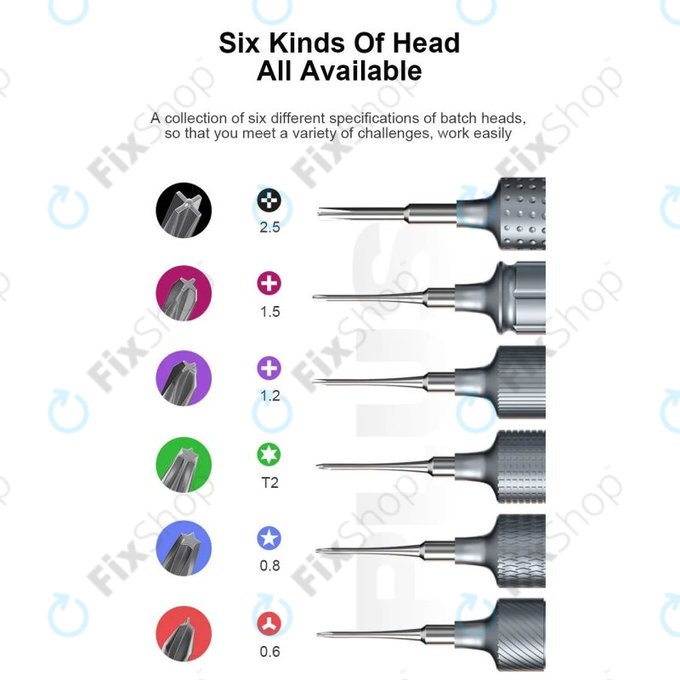 Σετ Κατσαβιδιών Torx, Tri-point, Cross KING KONG+ για Mechanic - 6τμχ
