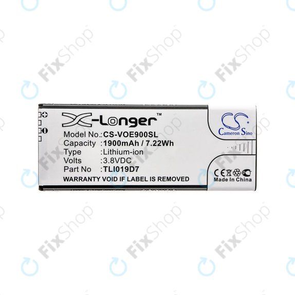 Μπαταρία για Alcatel 1 Dual Sim, TCL 5033, Vodafone VFD, Telstra, 1900mAh, Li-Ion, 3.8V, TLI019D7, HQ