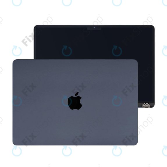 Οθόνη LCD για MacBook Air 15", A3114 (2024), με μπροστινό γυαλί και κάλυμμα, Midnight, 661-40262, Genuine Apple