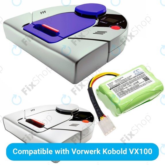 Μπαταρία για Vorwerk Kobold VX100, 945-0006, 7.2V, 3500mAh, HQ