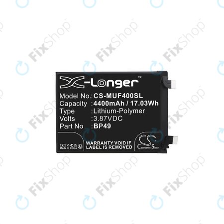 Battery για Xiaomi Poco F4 5G 22021211RG | 22021211RI | BP49 | 4400mAh | HQ