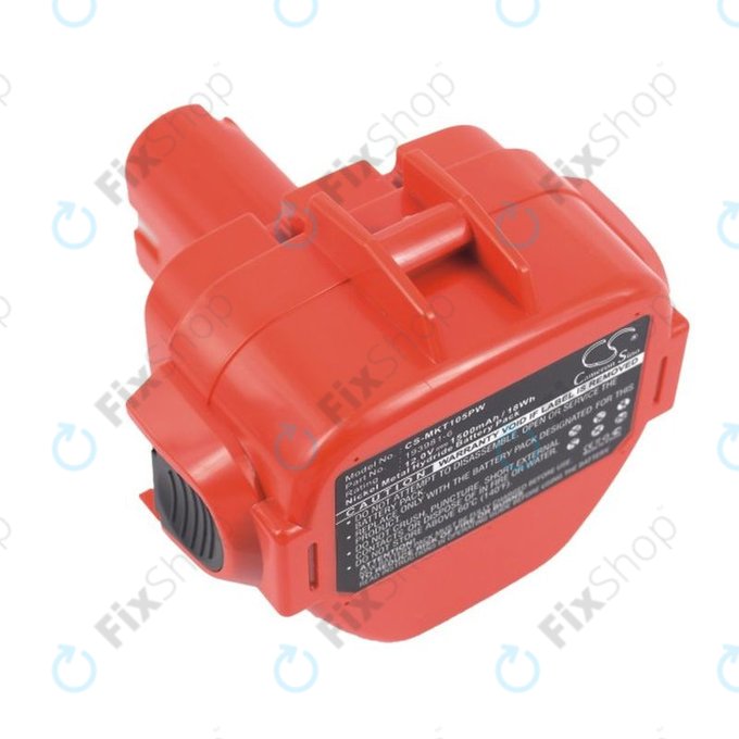 Μπαταρία για Makita 1050, 1500mAh, Ni-MH, 12V, 192598-2, 193981-6, HQ