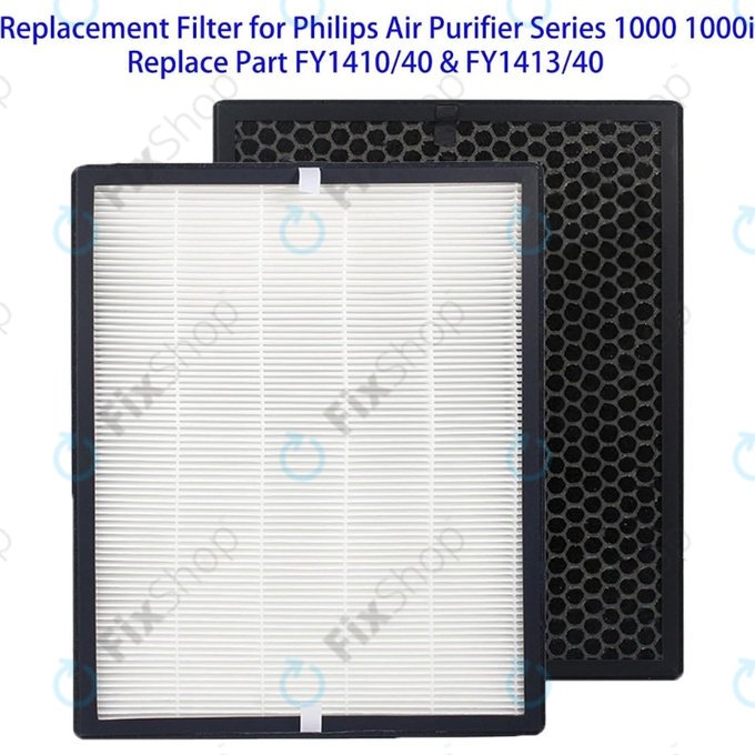 Σετ φίλτρων (HEPA + Ενεργός άνθρακας) για Philips 1000-series | 1000i-series | AC1214 | AC1215 | AC1217