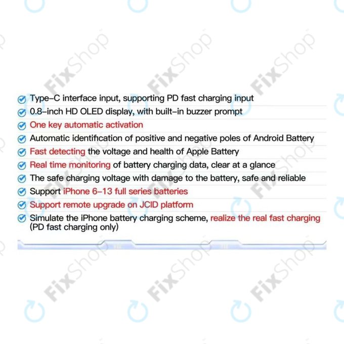 Πλακέτα Ταχείας Φόρτισης Μπαταρίας JC BT01 | iPhone 6 - 13 Pro Max