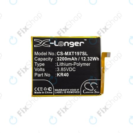 Μπαταρία για Motorola One Vision, KR40, 3200mAh, HQ