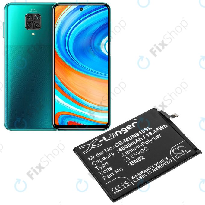 Battery για Xiaomi Redmi Note 9 Pro | BN52 | 4800mAh | HQ