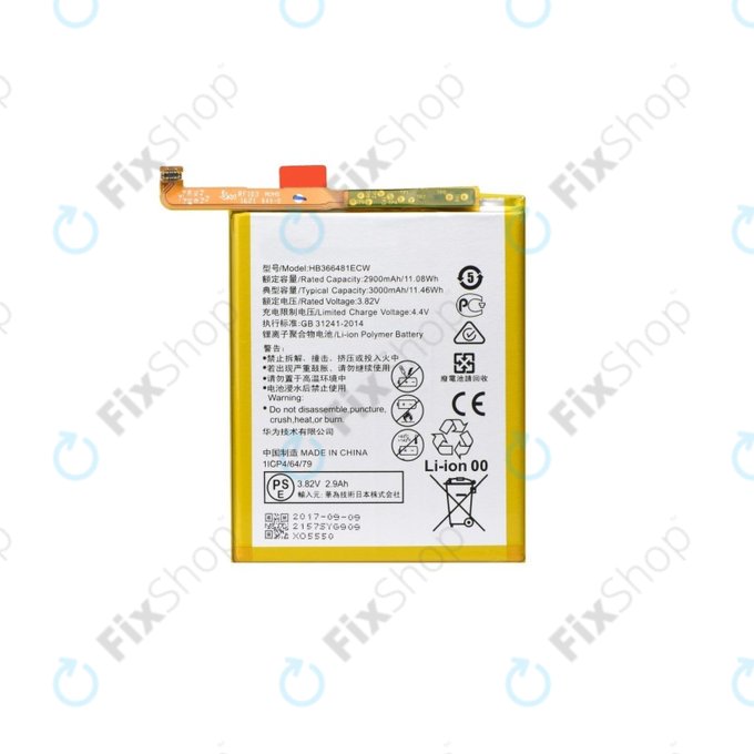 Μπαταρία για Huawei P9, P9 Lite, P10 Lite, P20 Lite, P Smart, Y6 (2018), Y6 Prime (2018), Y7 (2018), Y7 Prime (2018), Honor 7A, 8, 9 Lite, HB366481ECW, 3000mAh