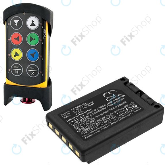 Μπαταρία για Tele Radio TG-TXMNL, 2400mAh, Li-Ion, 3.7V, D00004-02, HQ