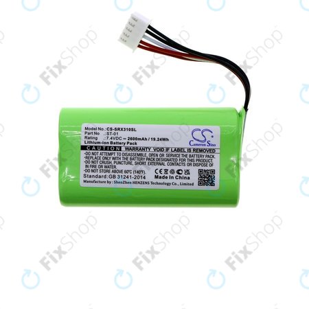 Μπαταρία για Sony SRS X3, XB2, XB20, 2600mAh, Li-Ion, 7.4V, ST-01, HQ