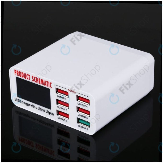 Σχηματικό Προϊόντος 896 - Σταθμός Φόρτισης USB με USB 3.0