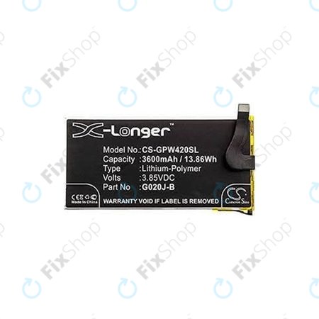 Μπαταρία για Google Pixel 4 XL, G020J-B, 3600mAh, HQ