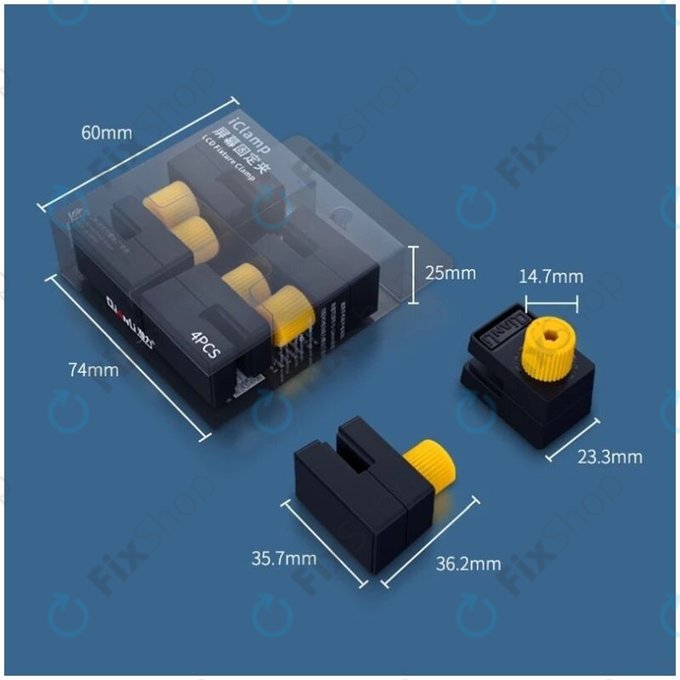 Πλαστική Σφιγκτήρας με Γέμιση Καουτσούκ - Εύρος 12mm (4τμχ) για QianLi iClamp 2.0