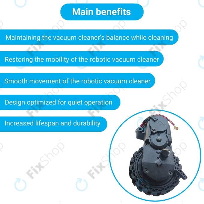 Τροχός με Κινητήρα (Αριστερός) για Ecovacs Deebot N-series | T-series | Ozmo-series