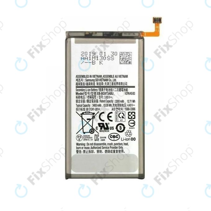 Μπαταρία για Samsung S10 G973F, EB-BG973ABU, 3400mAh