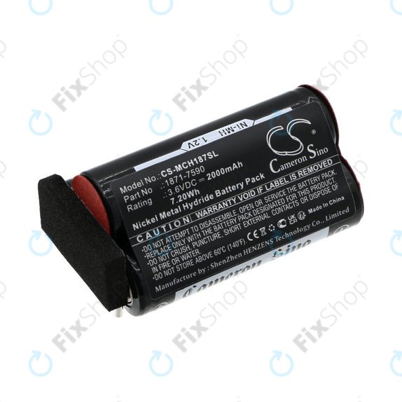 Μπαταρία για Moser ChromStyle, Wella Academy, Super Cordless, 2000mAh, Ni-MH, 3.6V, 1871-7590, HQ