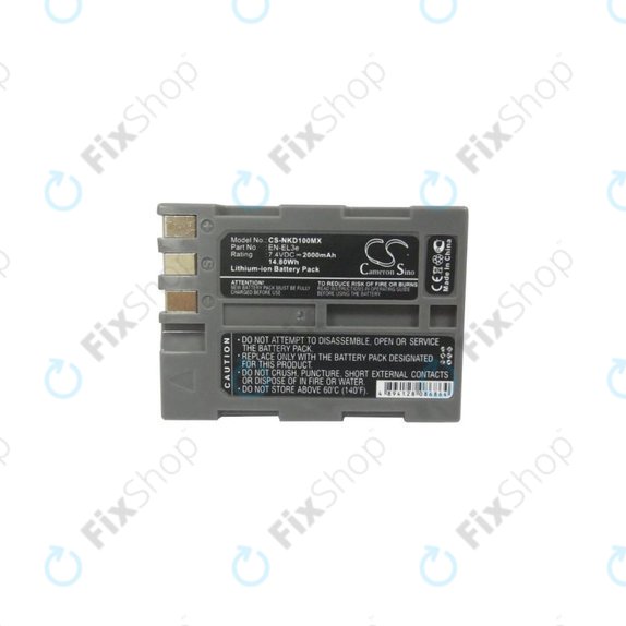 Battery για Nikon D50 | D70 | D80 | D90 | D100 | D200 | D300 | D700 | D900 | EN-EL3e | Li-Ion | 2000mAh | HQ