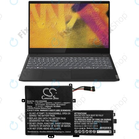 Μπαταρία για Lenovo IdeaPad C340 14, 15, 4400mAh, Li-Pol, 11.34V, 5B10T09095, HQ