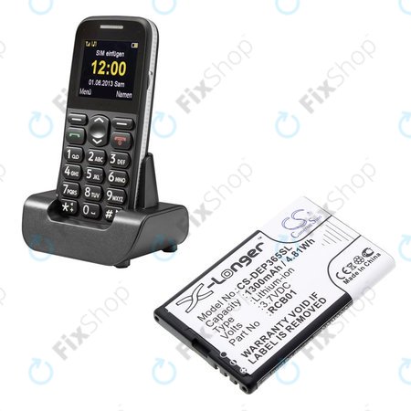 Μπαταρία για Doro Primo 365, 1300mAh, Li-Ion, 3.7V, RCB01, HQ