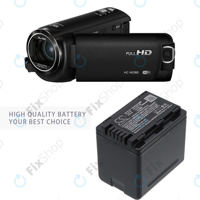 Μπαταρία για Panasonic HC-550EB, 4040mAh, Li-Ion, 3.6V, VW-VBT380, HQ