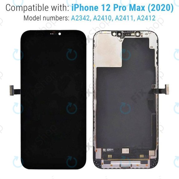 Οθόνη Hard OLED για iPhone 12 Pro Max, Αφής με πλαίσιο, FixPremium