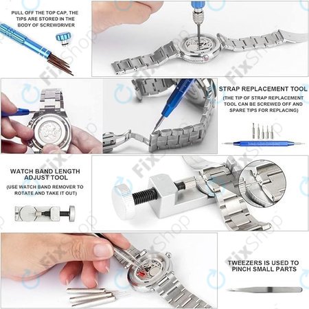 Σετ Εργαλείων Επισκευής Ρολογιών - 185τμχ