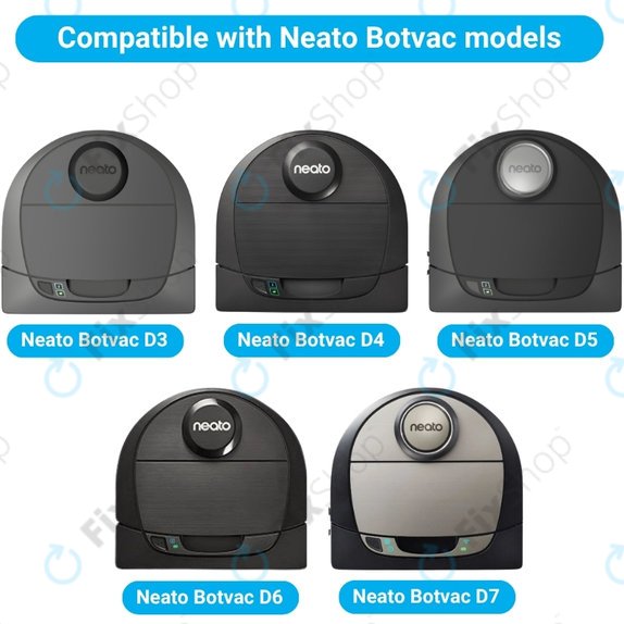 Σετ ανταλλακτικών για Neato Botvac D3, D4, D5, D6, D7 (1x Κύρια βούρτσα, 2x Φίλτρο, 2x Πλαϊνή Βούρτσα)