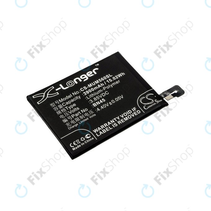 Μπαταρία για Xiaomi Redmi Note 5, Redmi Note 5 Pro, 3900mAh, Li-Pol, 3.85 V, BN45, HQ